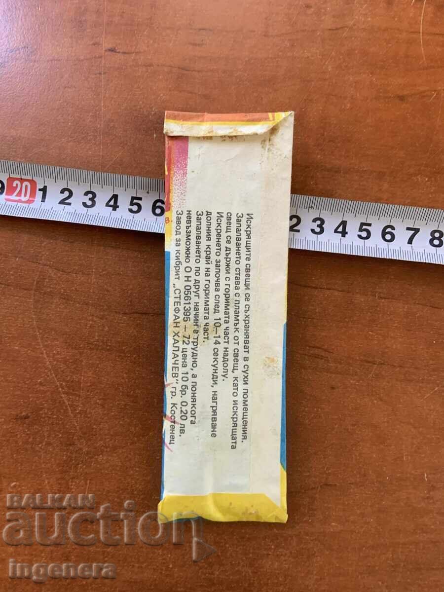 Licitație BENGALEZĂ DIN PERIOADA SOCIALISTĂ PACHET LUMÂNĂRI SCÂNTEIETOARE