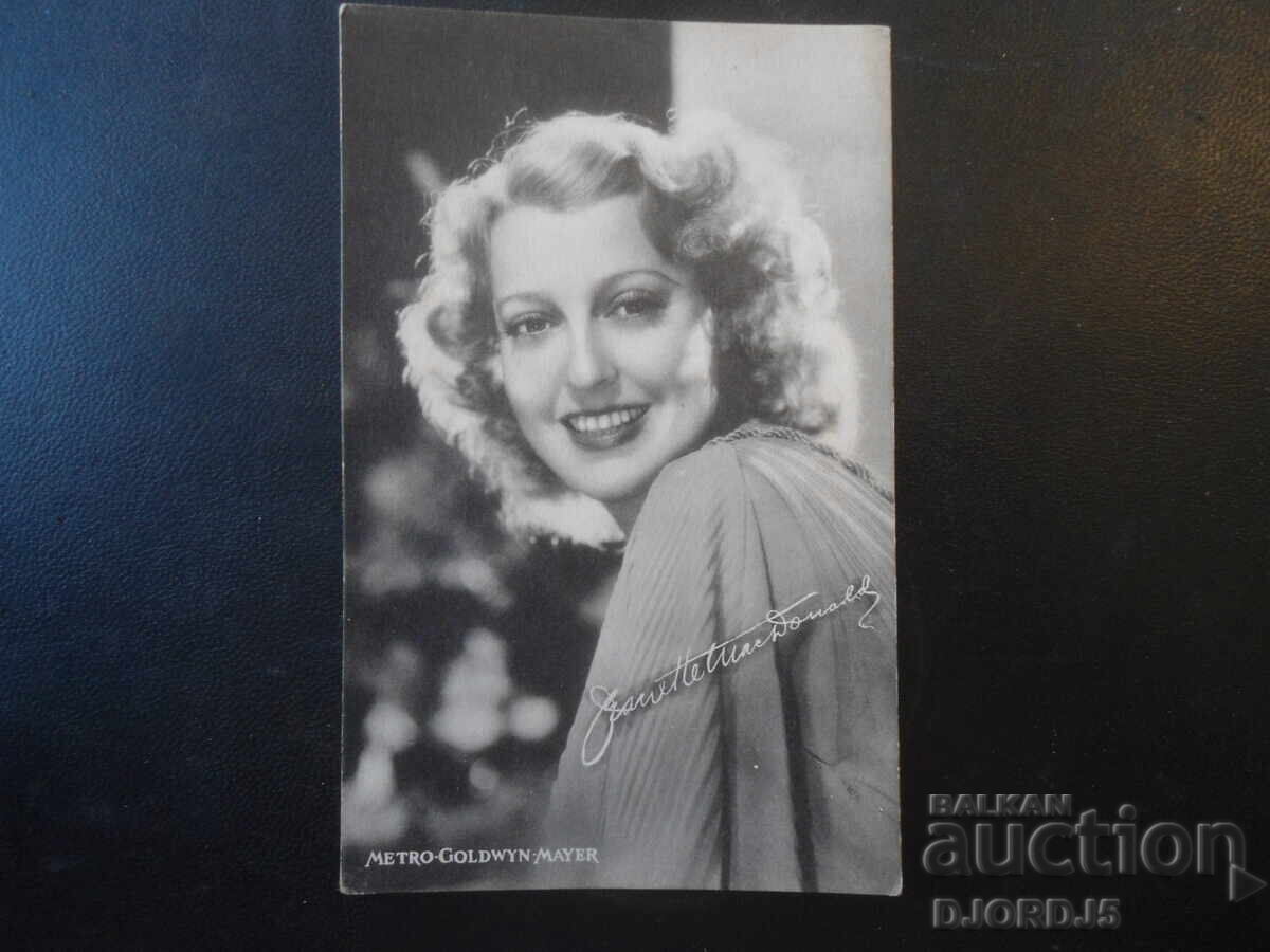 Fotografie veche, JEANETTE MACDONALD, METRO-GOLDWYN MAYER Fotografie veche, JEANETTE MACDONALD, METRO-GOLDWYN MAYER