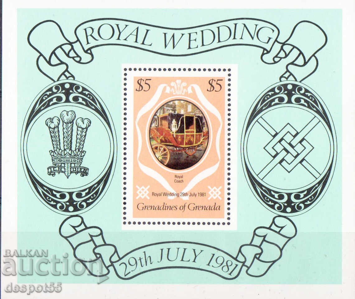 1981 Grenada Grenadines. Royal Wedding - Prince Charles and Diana