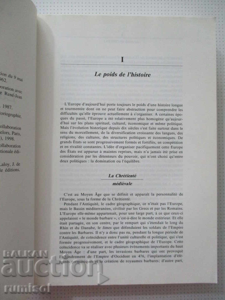 Licitație Construirea Europei - Pierre Gerbet