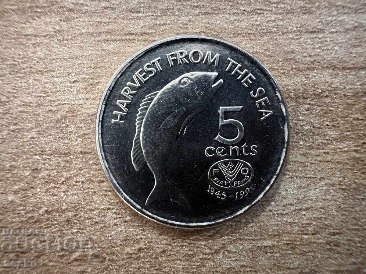 Fiji - 5 cents (1995) - FAO