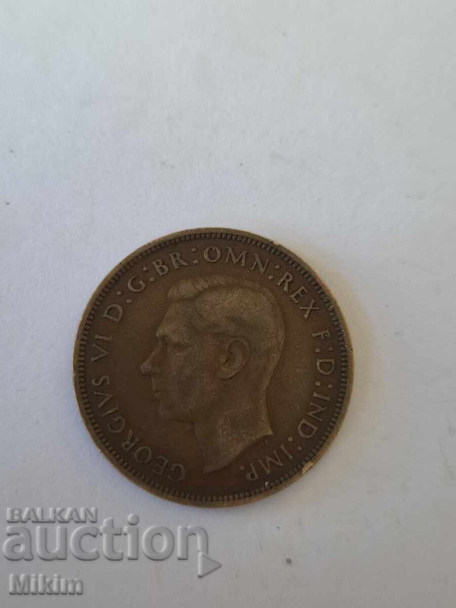 Monedă 1 penny 1939, Marea Britanie cu preț € 0.01 | 0.02 BGN