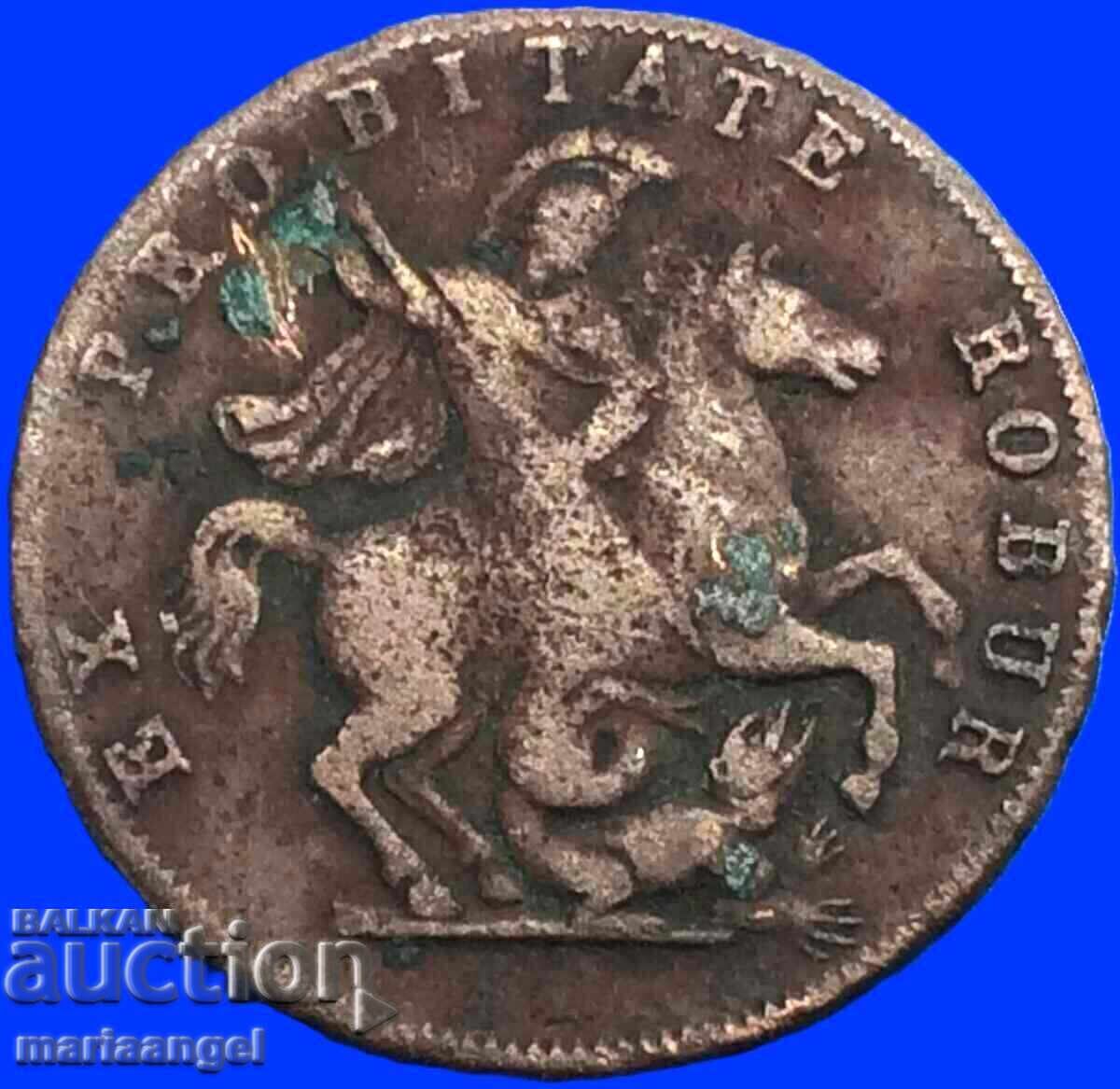 4 soldi 1814 Republica Genoveză Italia argint - 5