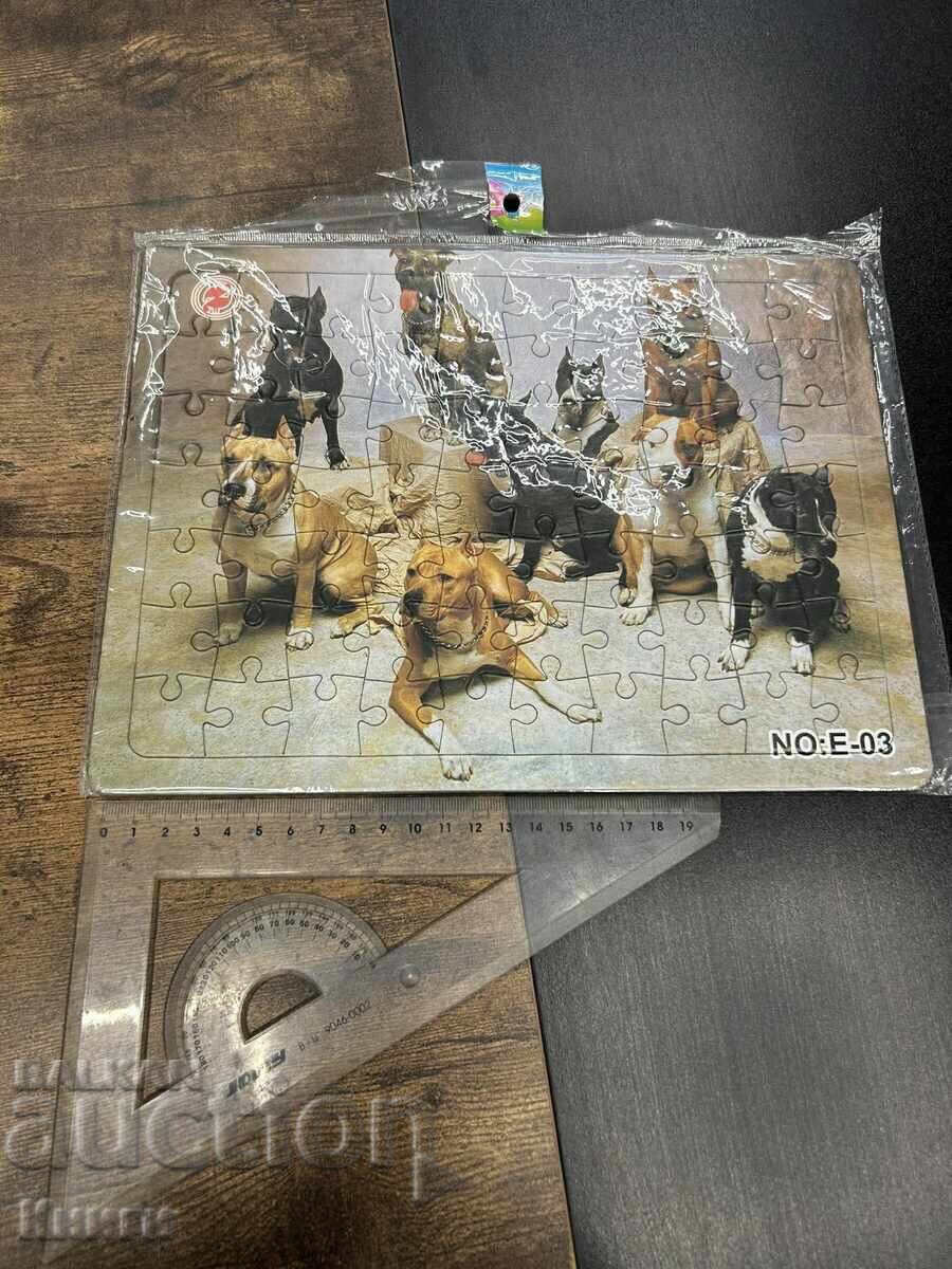 Auction  Pitbull dog puzzle - new