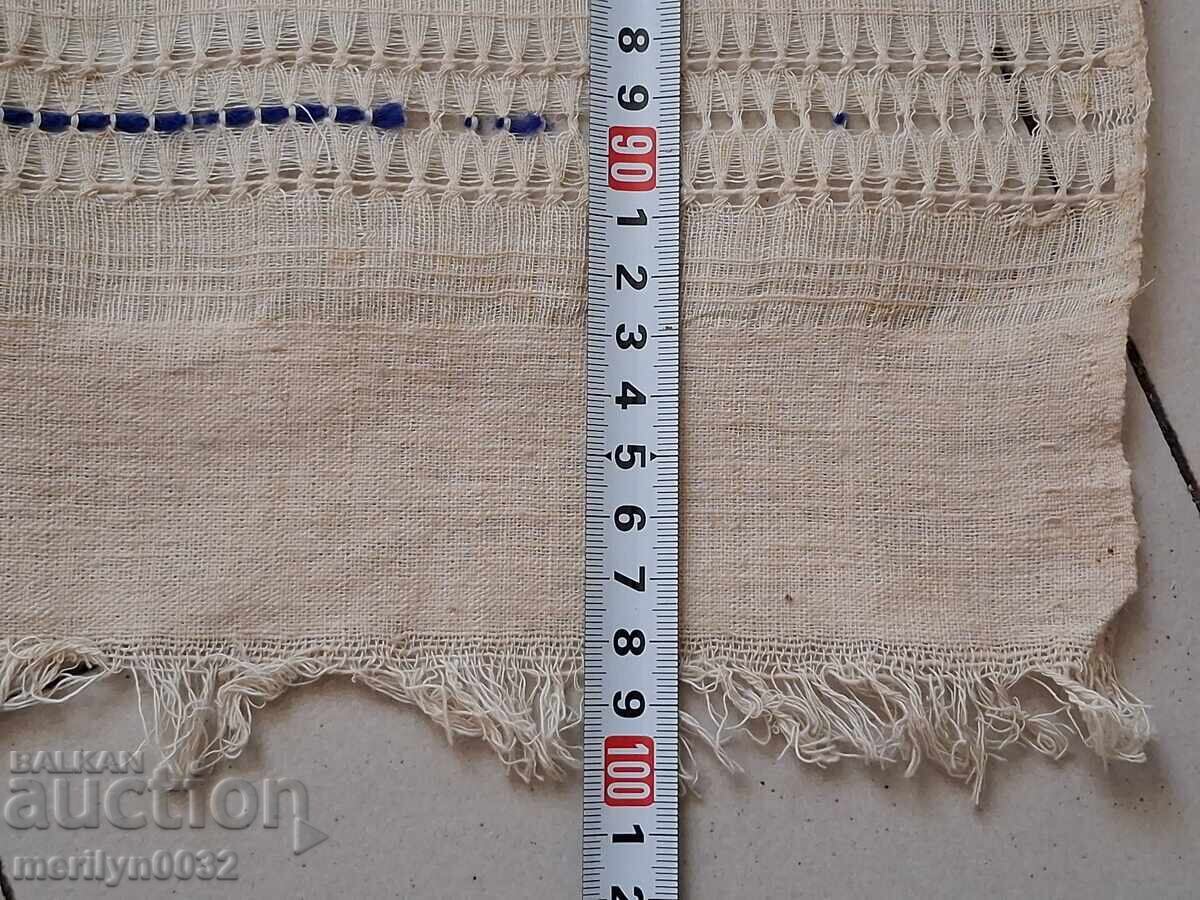 Licitație Broderie veche kenar din pânză țesută manual Licitație Broderie veche kenar din pânză țesută manual