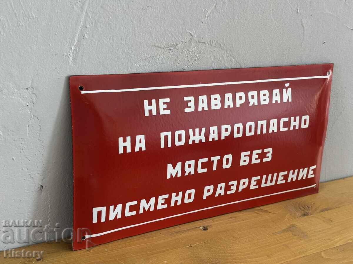 Licitație Placa emailata