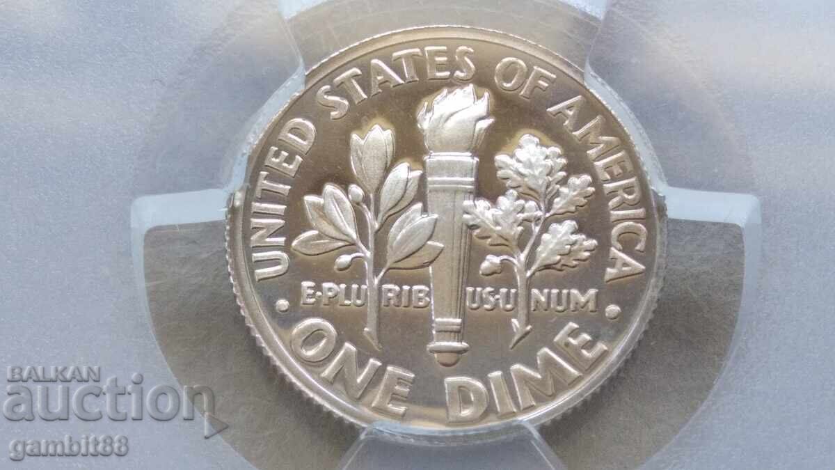 10 σεντς 1989 S ΗΠΑ-PR68DCAM PCGS με τιμή € 0.01 | 0.02 BGN