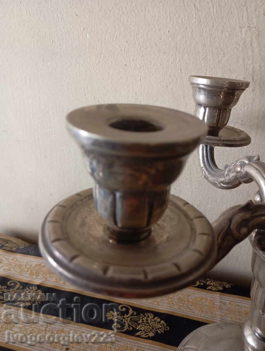 Set sfeșnice placate cu argint - 6