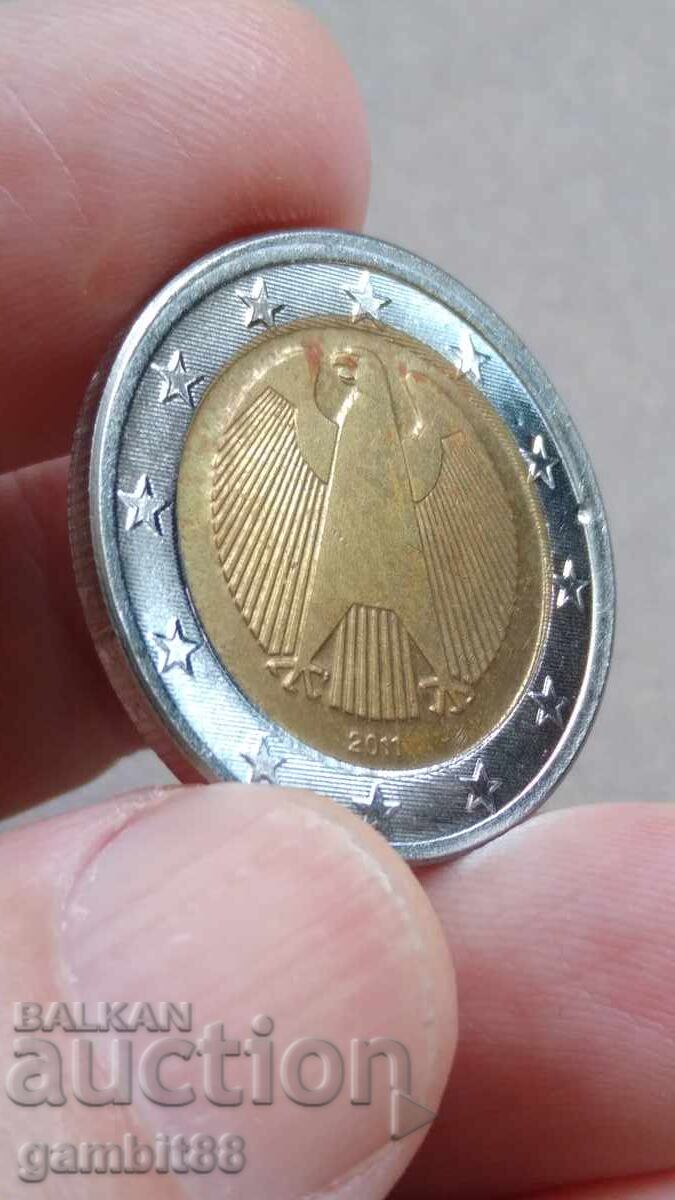 ΑΝΤΙΓΡΑΦΟ 2 ευρώ 2011 ΓΕΡΜΑΝΙΑ J ΑΜΒΟΥΡΓΟ-PCGS - 5