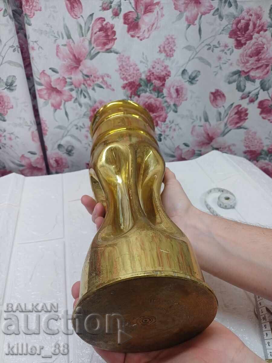 Artillery shell casing vase trench art - 5