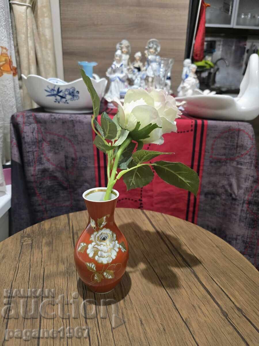 Vază germană vintage portocalie - 5