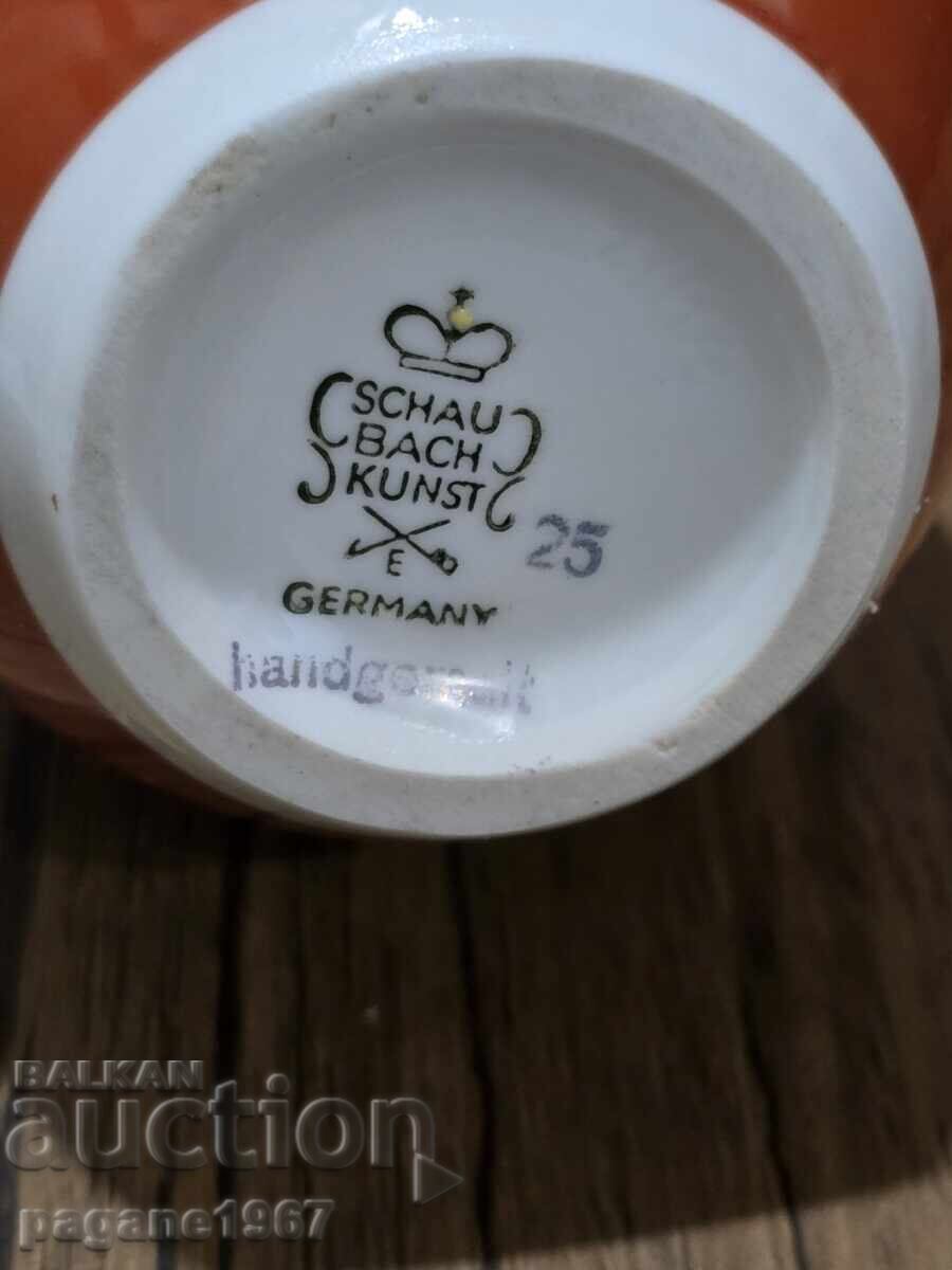 Vază germană vintage portocalie - 7