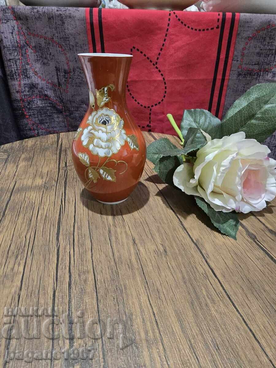 Vază germană vintage portocalie