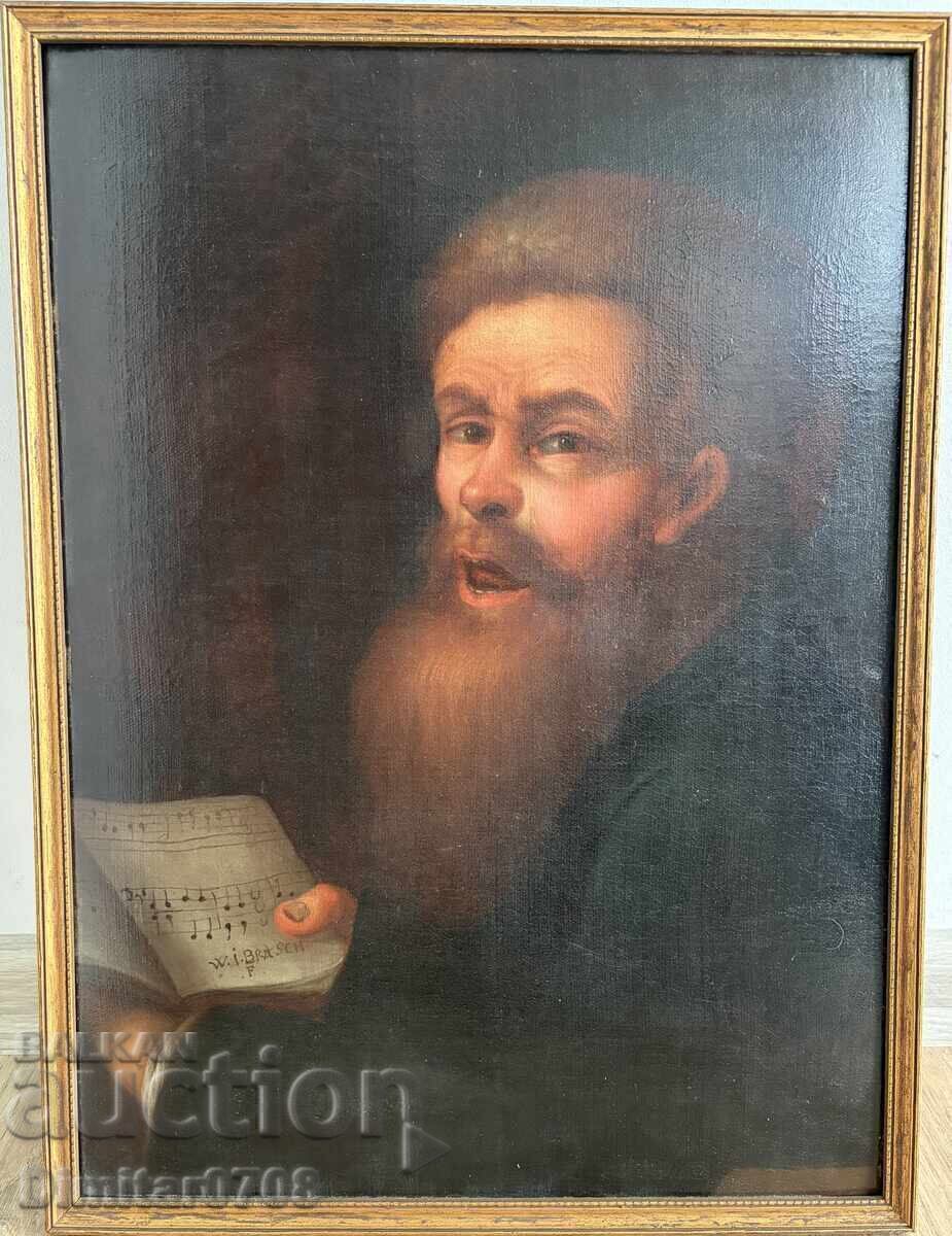 Pictură în ulei din 1761, portret de Werner Ignaz Brasch