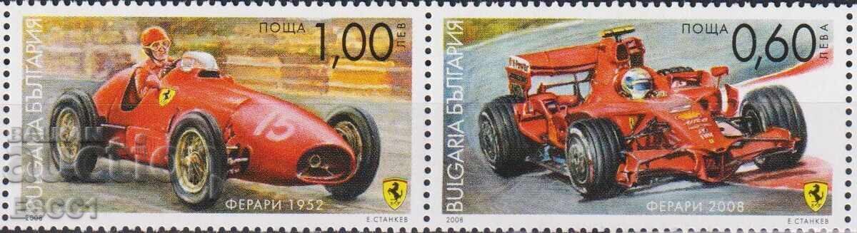 Mărci poștale curate Automobile Ferrari 2008 din Bulgaria