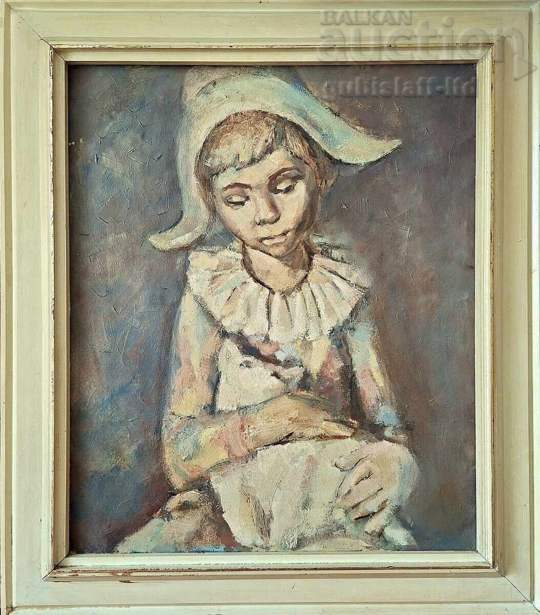 Painting "Harlequin", artist G. Karantilski, 1996