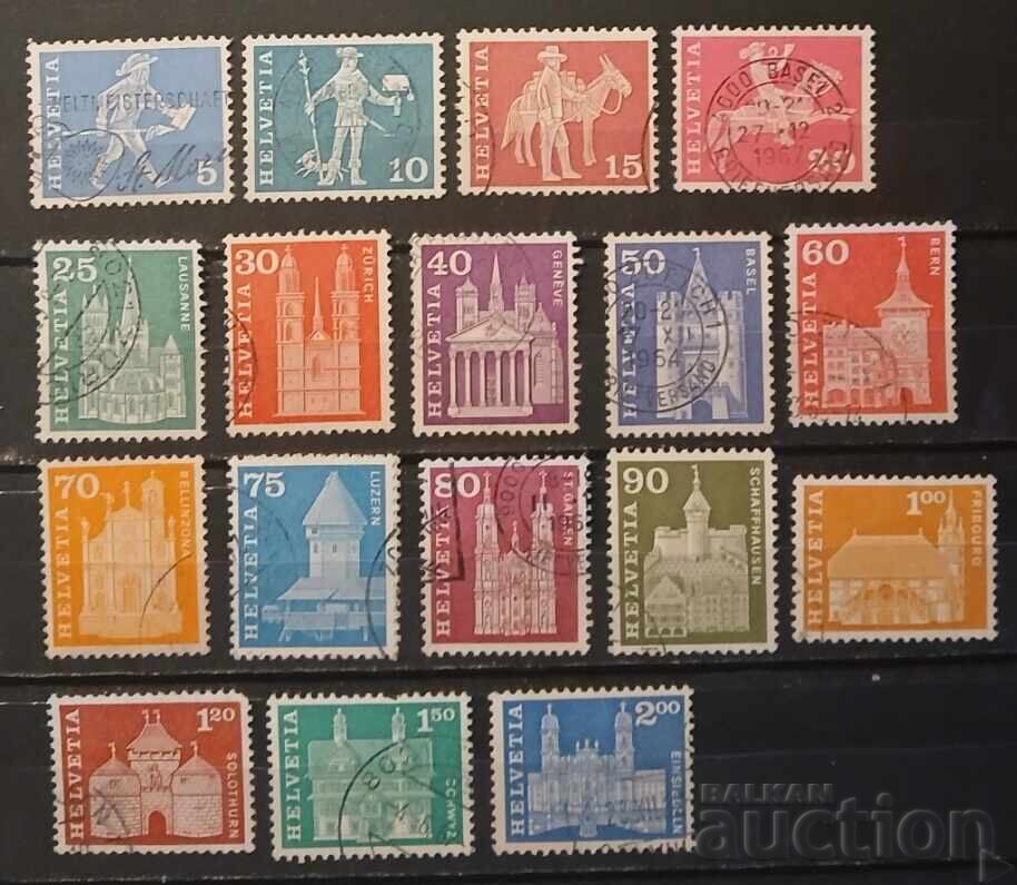Elveția 1960 Clădiri