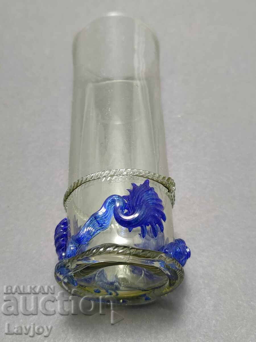 Auction  Old glass schnapps glass