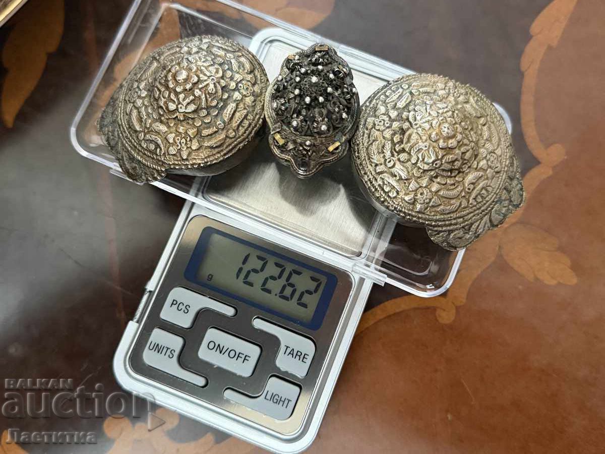 Păftițe de argint pentru fete cu filigran din Karlovo/Dăbene - 6