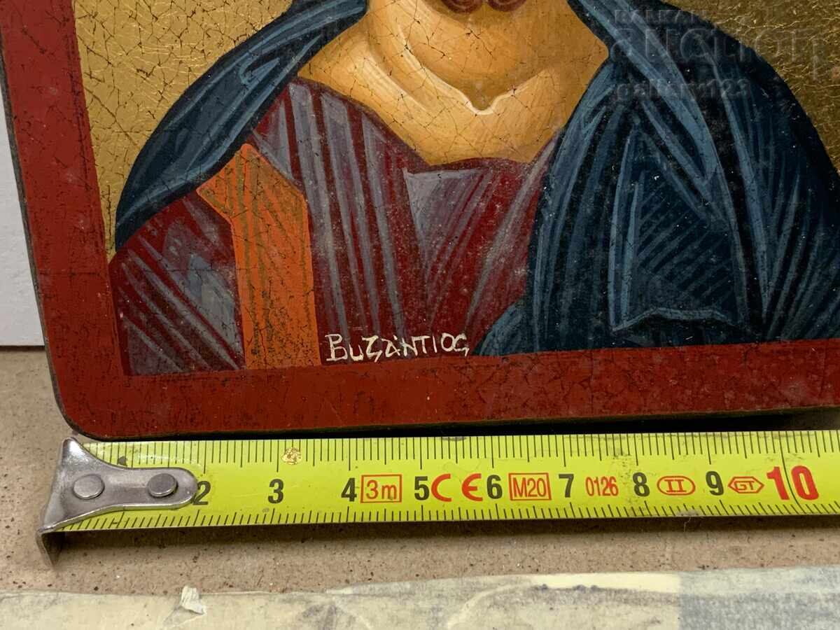 Auction  Old painted icon with certificate