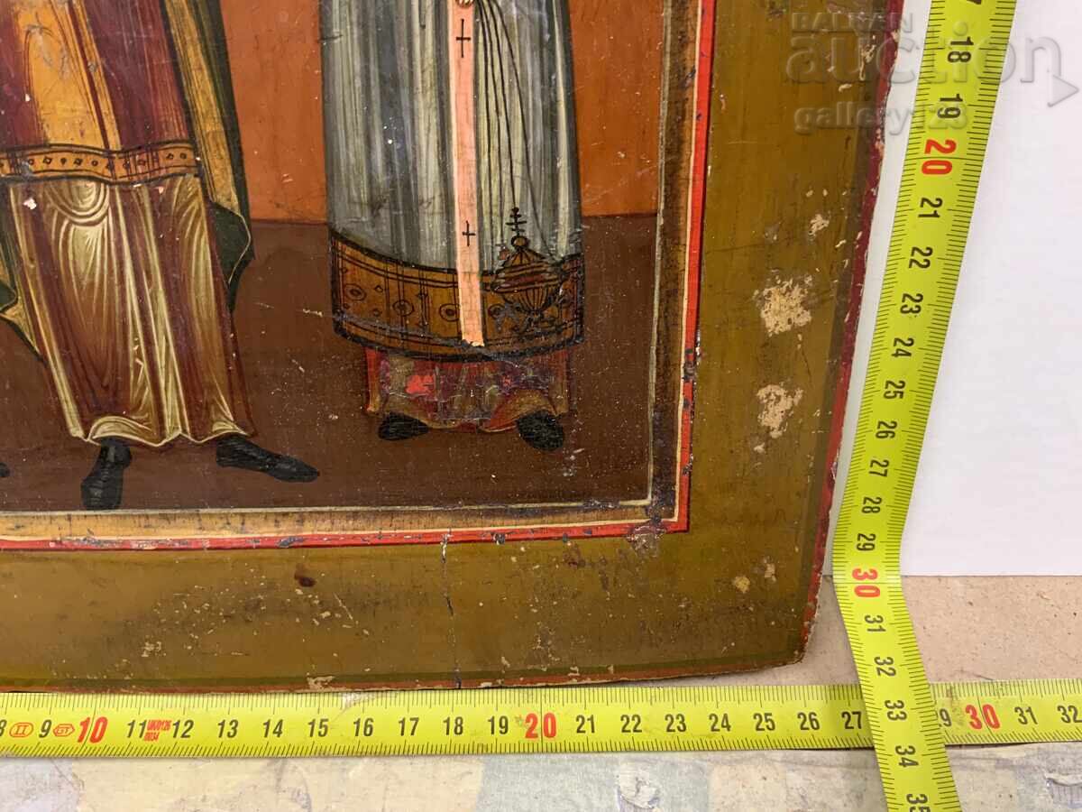 Old painted Russian icon, recessed with price € 80.00 | 156.47 BGN
