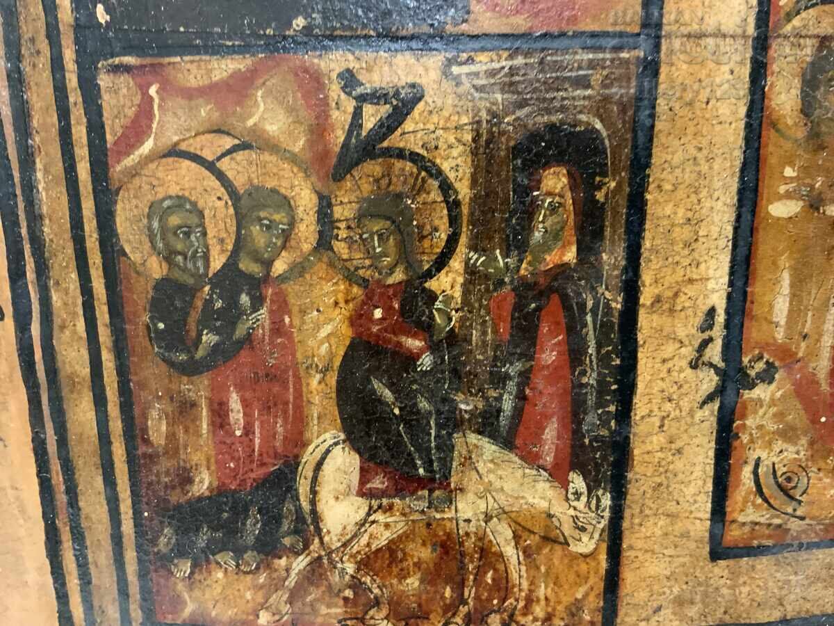 Delivery of Large festive hand-painted icon Tsarist Russia