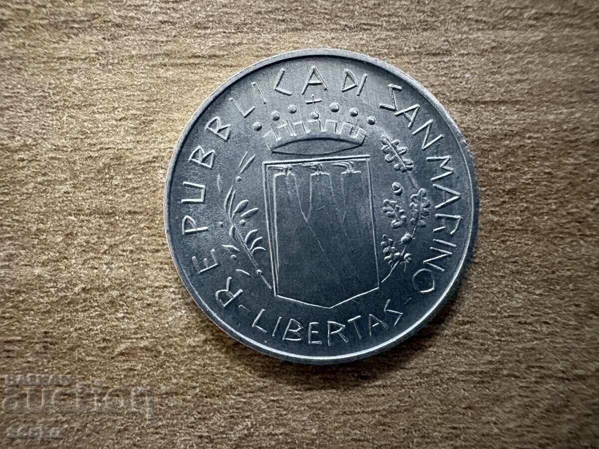 San Marino - 10 Lire (1981) - Peace with price € 1.50 | 2.93 BGN