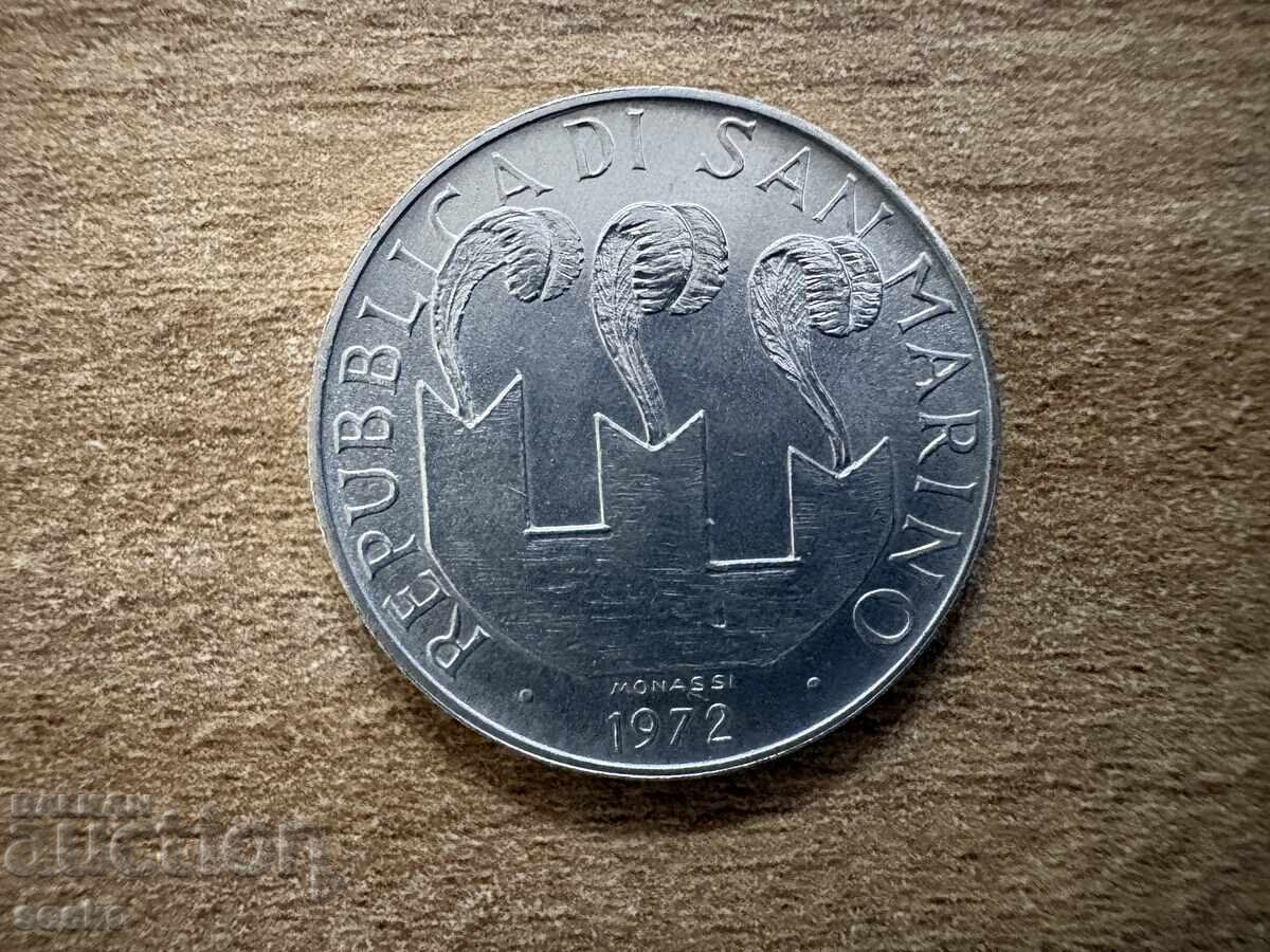 San Marino - 10 Lire (1972) with price € 1.40 | 2.74 BGN San Marino - 10 Lire (1972) with price € 1.40 | 2.74 BGN