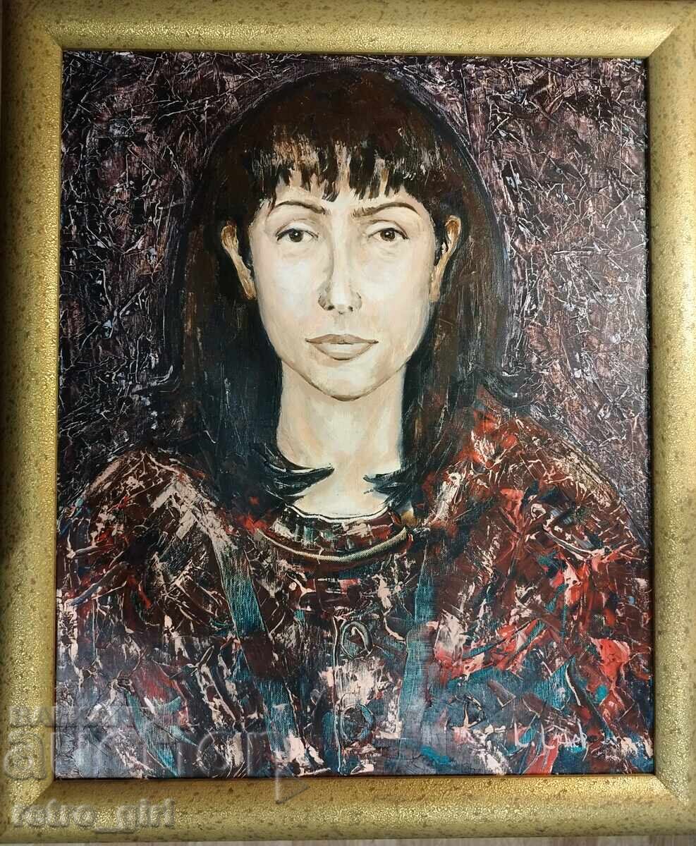 Vând tablou în ulei, portret