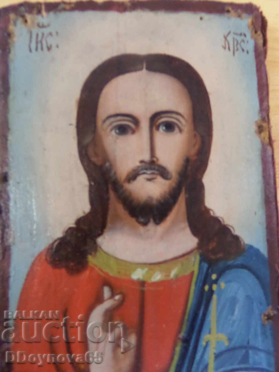 Antique Russian painted icon