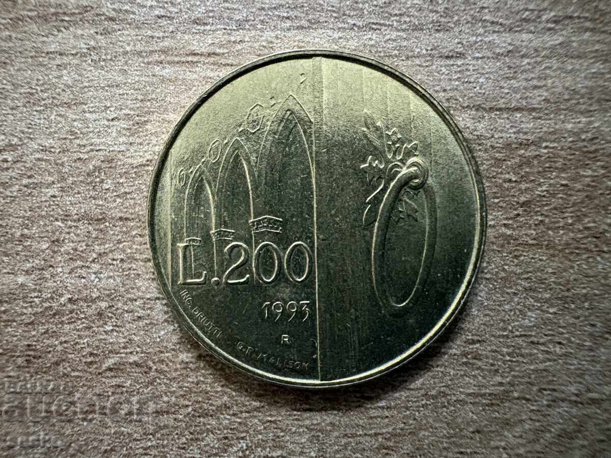 Сан Марино - 200 лири (1993)