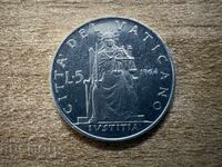 Vatican - 5 lire (1964)