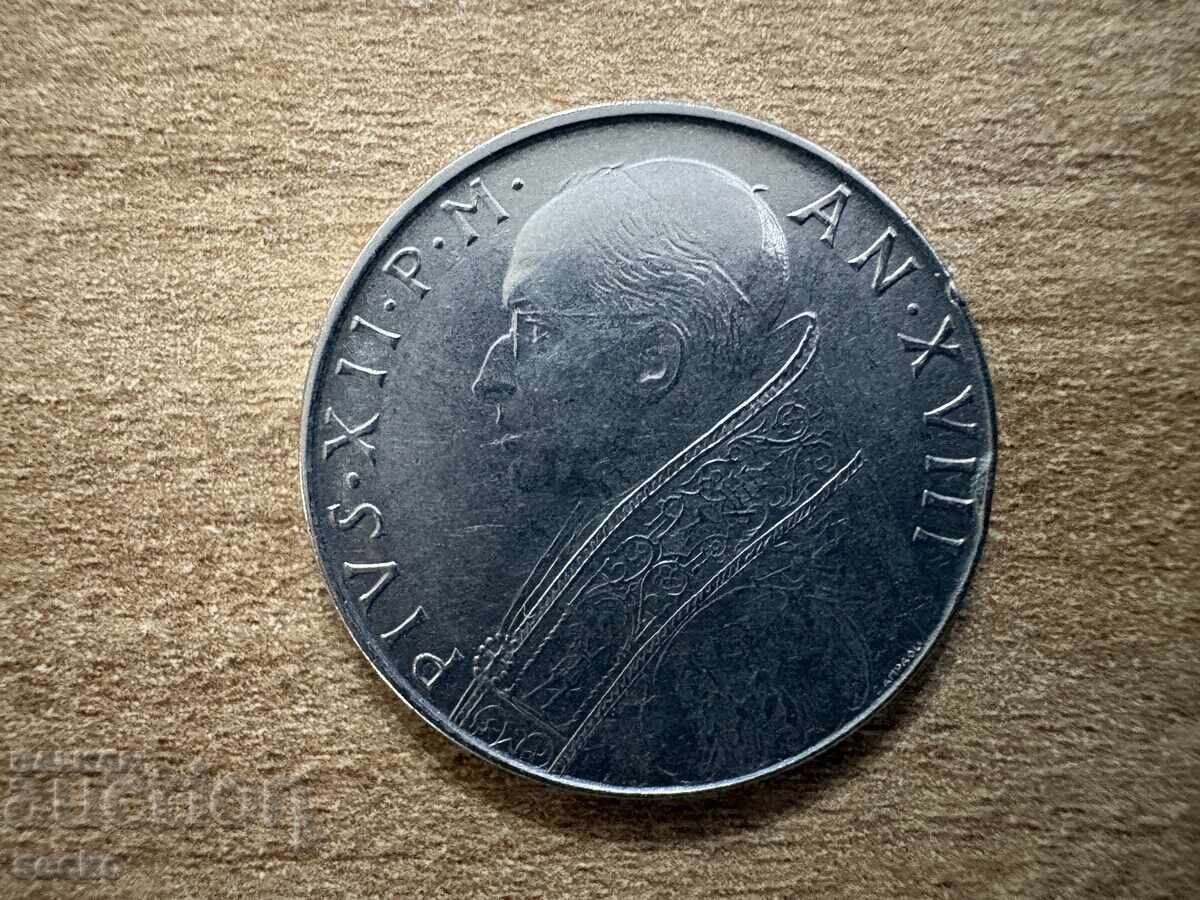 Βατικανό - 100 λίρες (1956) με τιμή € 2.00 | 3.91 BGN