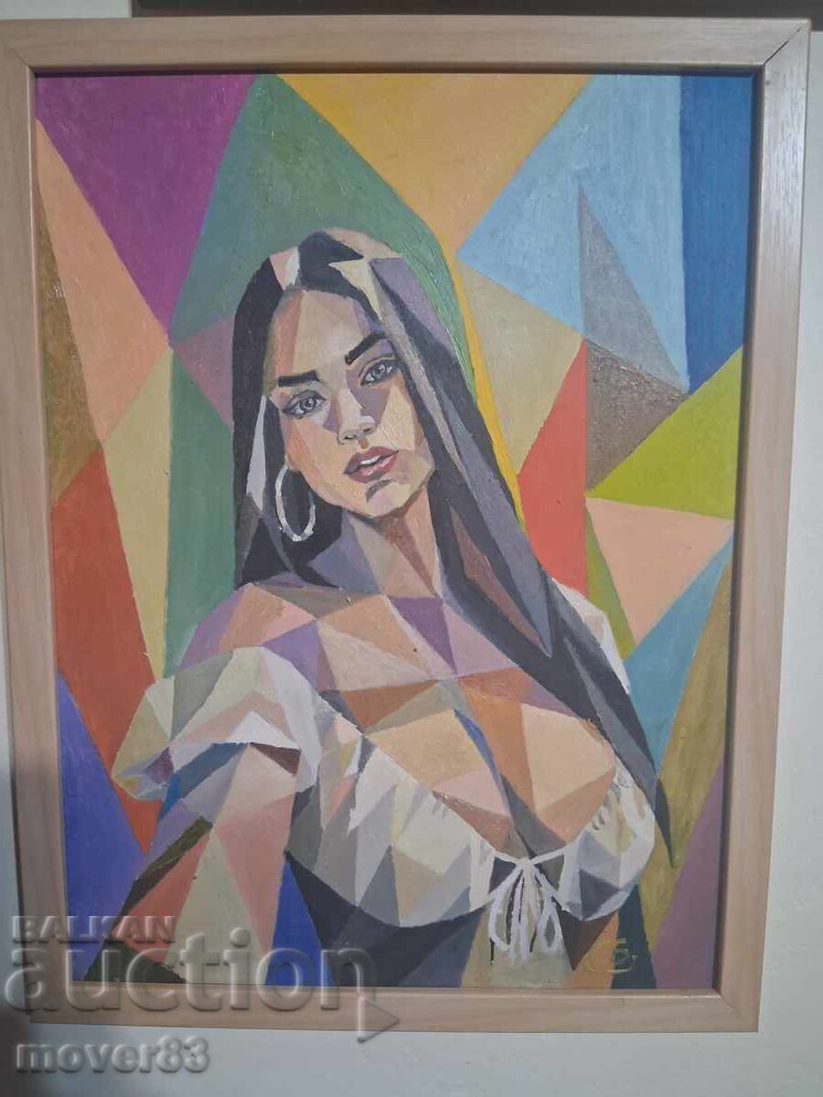 Tablou în ulei "Latino girl"