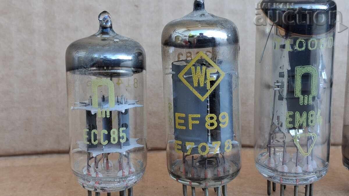EABC80 EM84 EL84 ECC85 EF89 lămpi vintage în lot cu preț € 21.00 | 41.07 BGN EABC80 EM84 EL84 ECC85 EF89 lămpi vintage în lot cu preț € 21.00 | 41.07 BGN