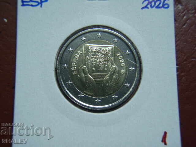 Аукцион 2 Euro 2026 Spain "Art.49 inclution" /Испания/ (1)- /2 евро/ Аукцион 2 Euro 2026 Spain "Art.49 inclution" /Испания/ (1)- /2 евро/
