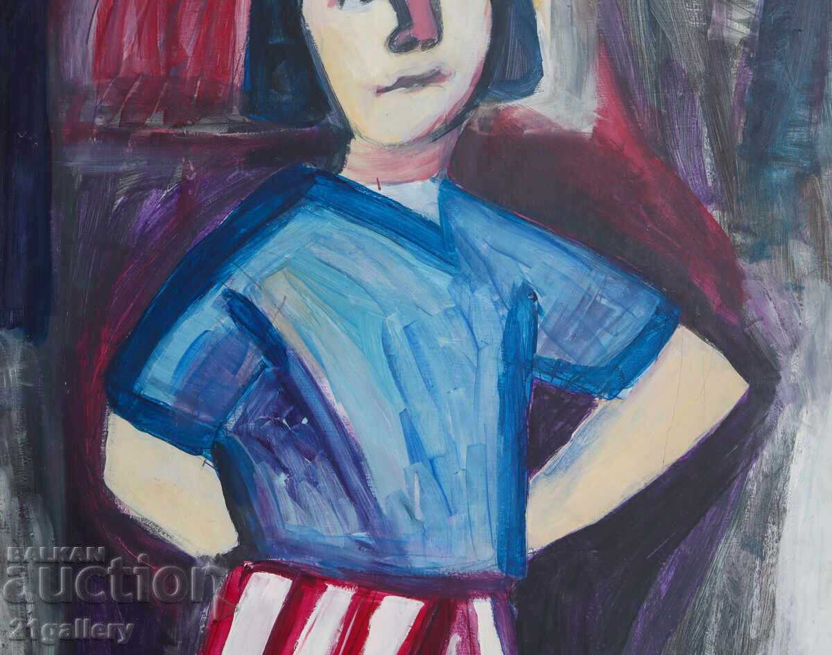 Abstract figurative composition, oil paints - 5