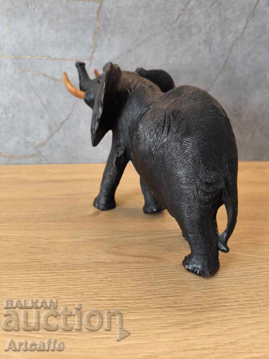 Elefant secolul XX, Africa. Lemn masiv, sculptat - 6