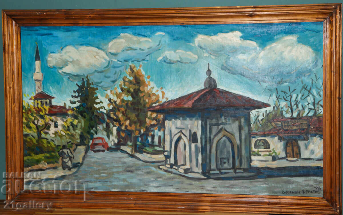 Pictură în ulei peisaj urban 1998 cu preț € 480.00 | 938.80 BGN Pictură în ulei peisaj urban 1998 cu preț € 480.00 | 938.80 BGN