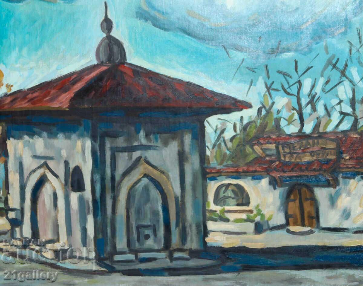 Pictură în ulei peisaj urban 1998 - 5 Pictură în ulei peisaj urban 1998 - 5
