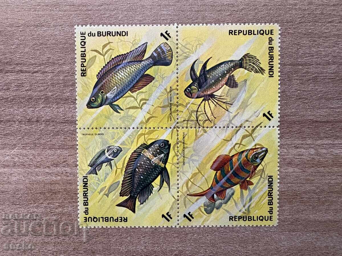 Burundi - Pești (1974) MNH
