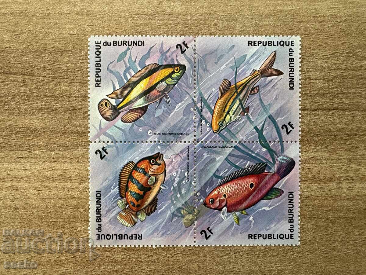 Burundi - Pești (1974) MNH