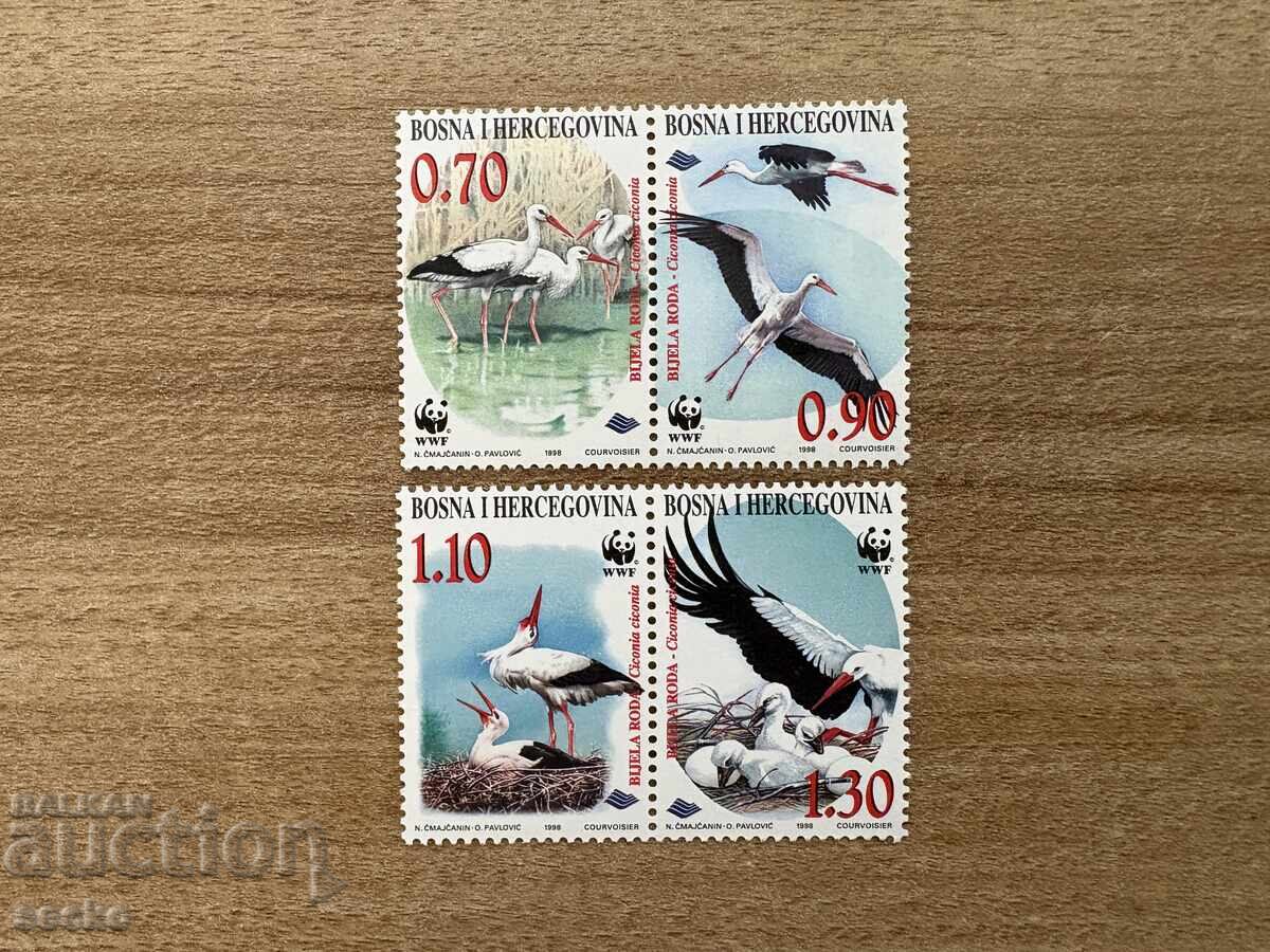 Bosnia și Herțegovina - Barză albă (1998) MNH