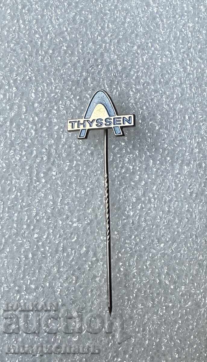 Κονκάρδα έμβλημα Thyssen Γερμανία