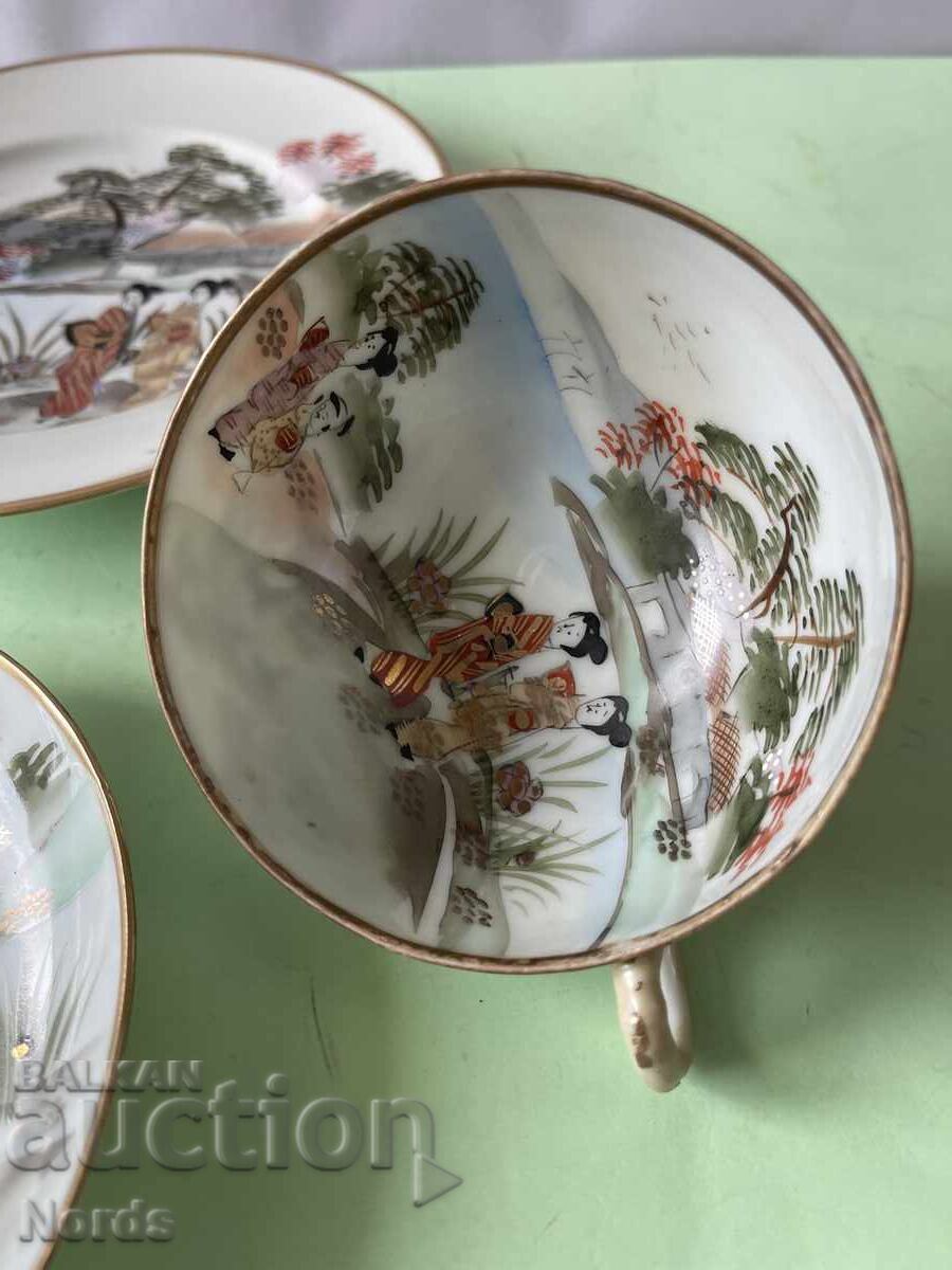 Frumos set japonez de ceai din trei piese - 6