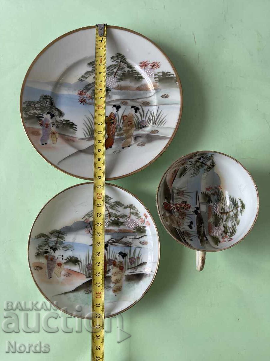 Frumos set japonez de ceai din trei piese - 6