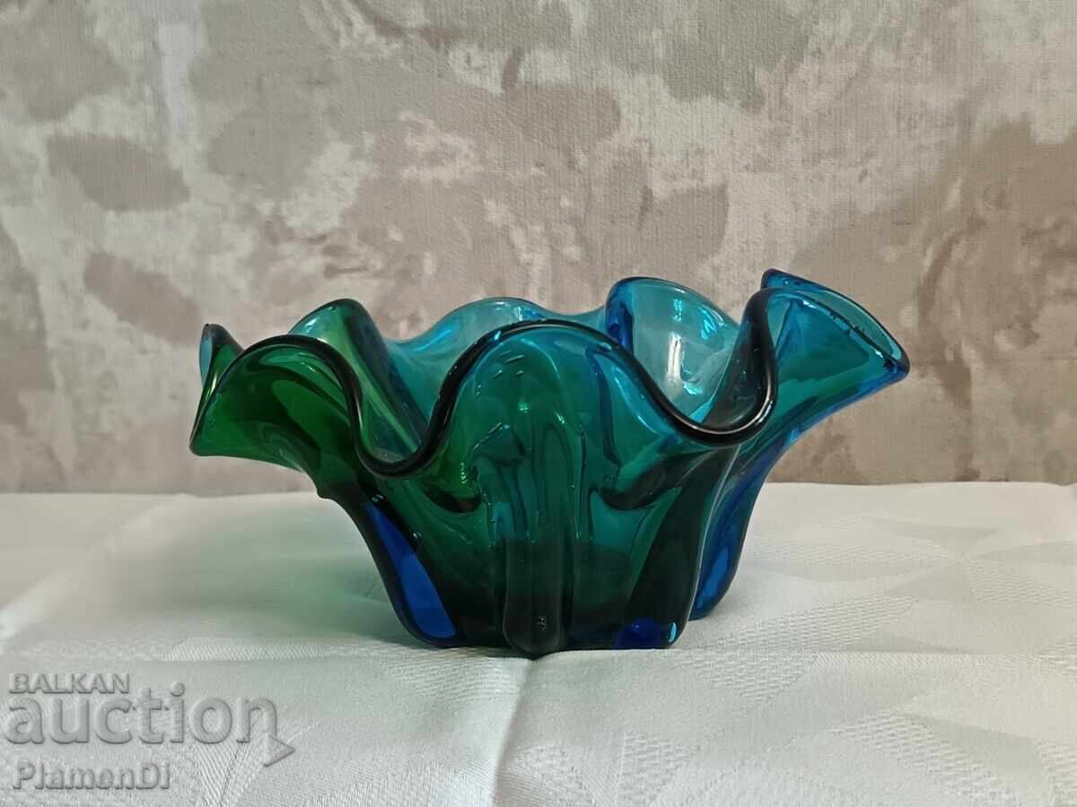 Bol/fructieră vintage din sticlă colorată Murano Art Glass cu preț € 20.00 | 39.12 BGN