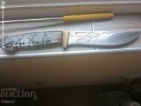 Old knife with decoration / maker's mark on the blade