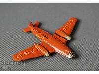 Jucărie mecanică din metal vechi avion rusesc aeroport