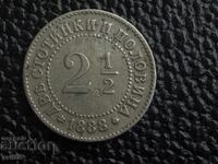 2 1/2 cenți 1888